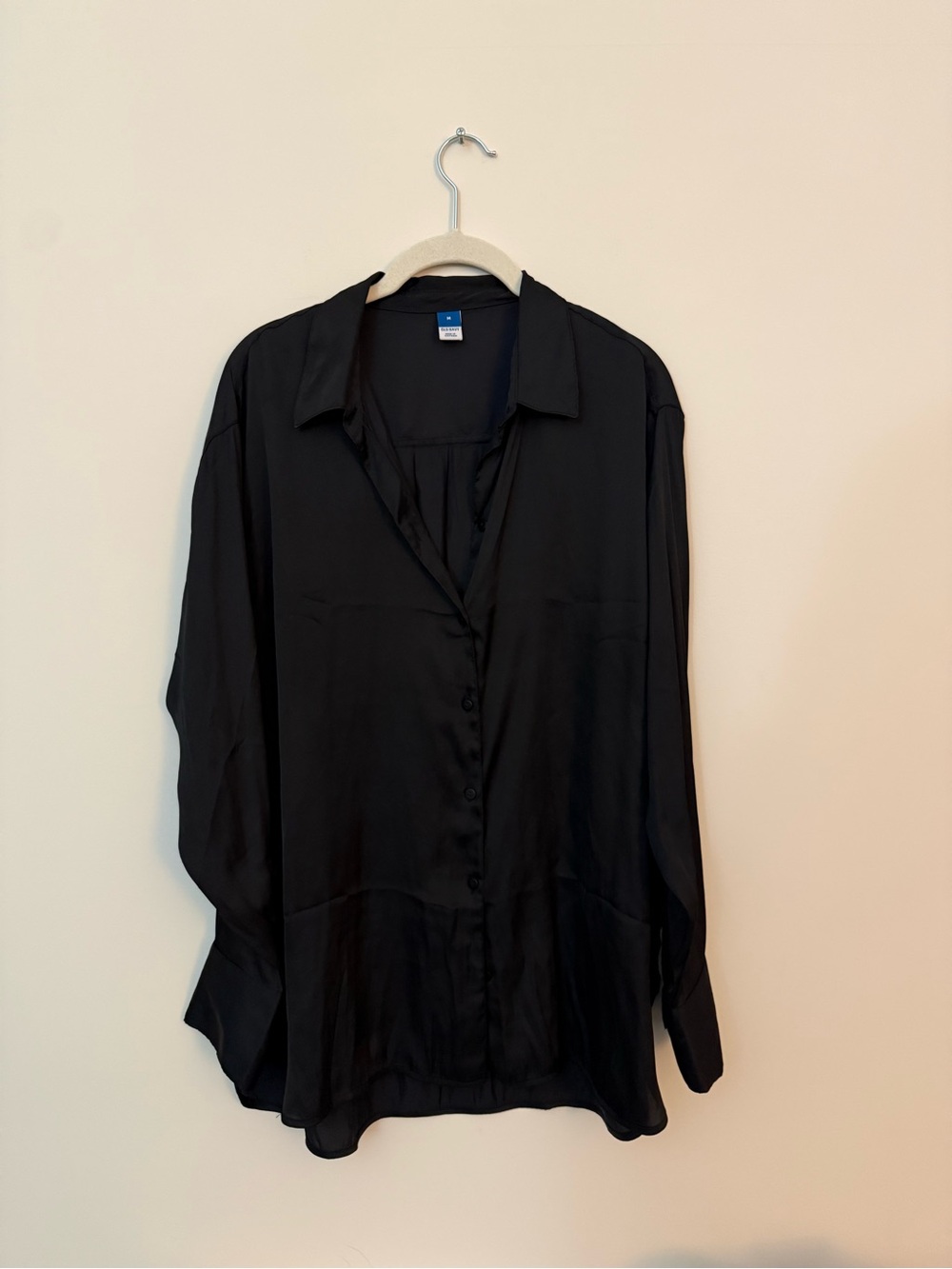 Old Navy Black Button-Down Shirt